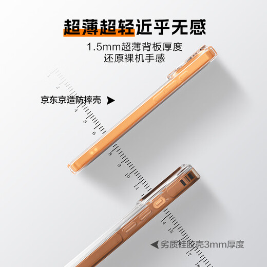 
Made in JD [Super Anti-fall Magnetic Ice Permeability] iPhone17 Pro Max Mobile Case Magnetic Apple 17 Pro Max Protector Case Transparent Magnetic Anti-fall MagSafe Charging