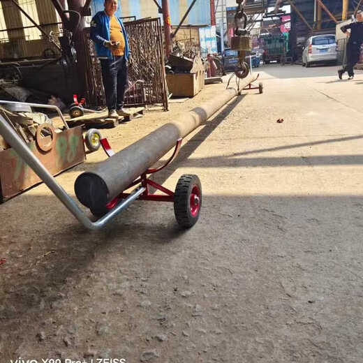 Jiajie Hengxin Fire Pipe Truck Steel Pipe Transportation Artifact Light Tire Trolley Pull Pipe Truck Round Pipe Transportation Trolley Trusted Pipe Truck 1 Unit Maximum 325 Pipes Explosion-proof Solid Tires