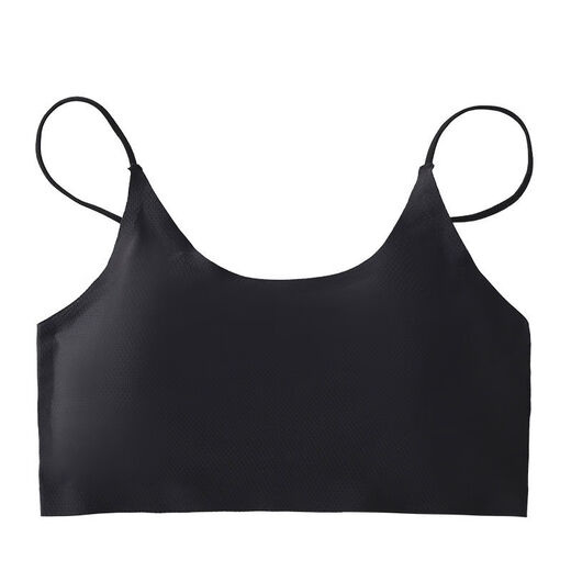 Internet celebrity breathable ice silk seamless chest wrap anti-exposure hollow cross beautiful back camisole tube top underwear for women white one size