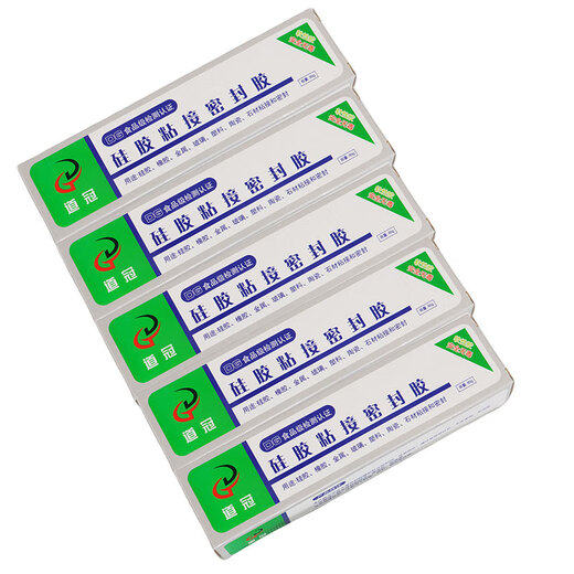 Silicone water silicone adhesive silicone glass metal transparent soft high temperature resistant quick drying waterproof sealing crown brand 5 pieces price