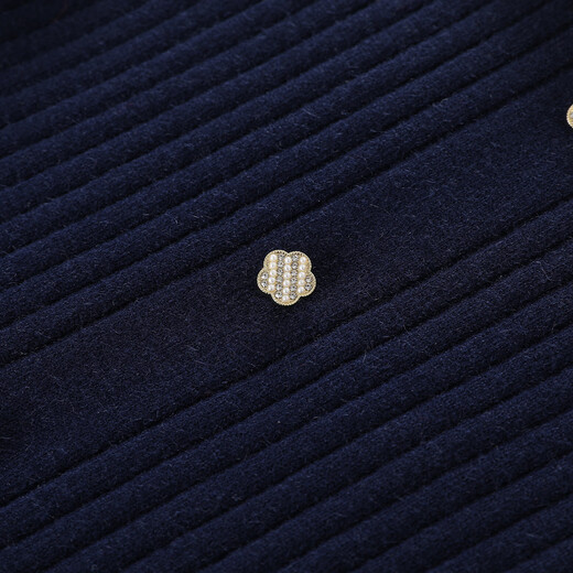 Montagut children's clothing girls new versatile fashion flower button children's college style lapel lace cuffs temperament knitted skirt