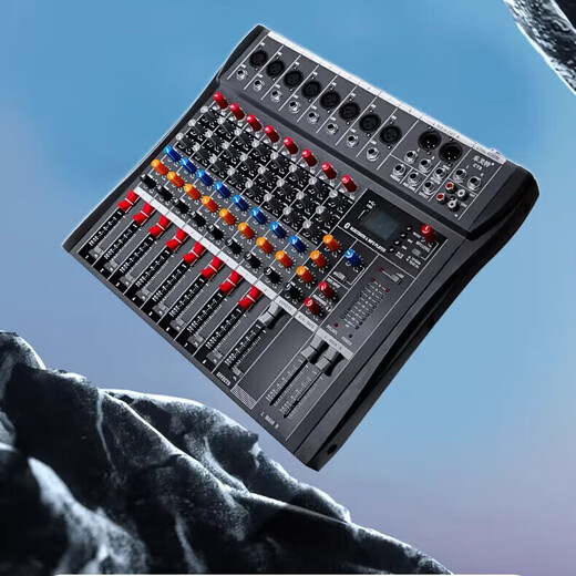 Professional mixer computer recording performance home KTV video conference training recording live singing USB flash drive Bluetooth control effect balanced JD Logistics CT6 professional 6-way mixer