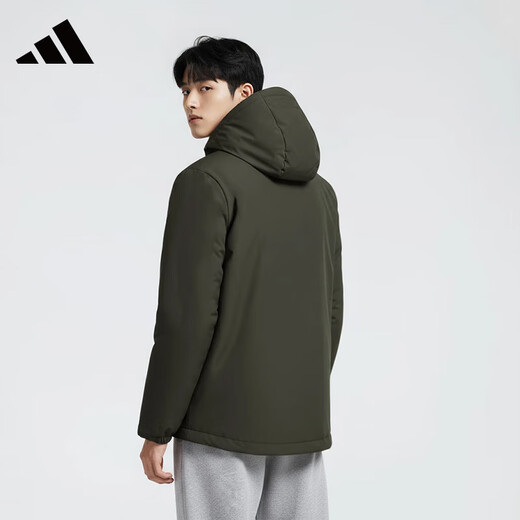 Adidas Men's Winter Commuting Hooded Warm Outdoor Leisure Sports Down Jacket 3XL