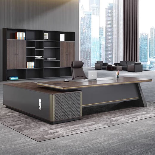 Supervisor desk desk modern minimalist president desk executive desk manager desk boss desk and chair combination office furniture 1.6 meters boss desk