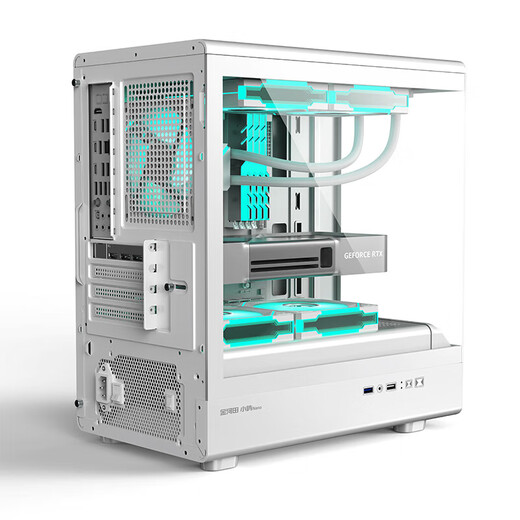 AMD Ryzen 5600/5600X/5700X/5060 game assembly machine game e-sports office computer host DIY complete machine white sea view room chassis configuration three 5600X/16G/500G
