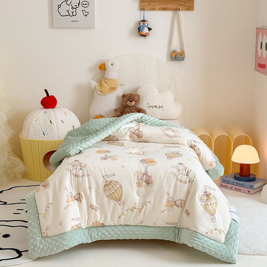Southern Life Class A Children's Cotton Winter Quilt Kindergarten Quilt Double-layer Yarn Quilt Core Spring and Autumn Quilt Beanie Velvet Nap Blanket Quilt Colorful Circus 120*150cm3Jin Jin equals 0.5kg Winter Quilt