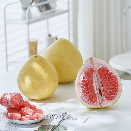 Jingxiansheng Fujian Guanxi Red Heart Honey Pomelo 2 pieces, net weight 4-4.5Jin Jin is equal to 0.5kg, fruit gift box, straight from the source