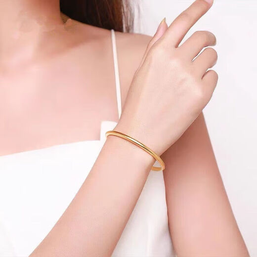 Senai Centenary Gold Ancient Bracelet Frosted Ring Heritage Gold Bracelet Lover 3254 56 Inner Diameter (80-90Jin Jin is equal to 0.5kg) Wear 20.6g