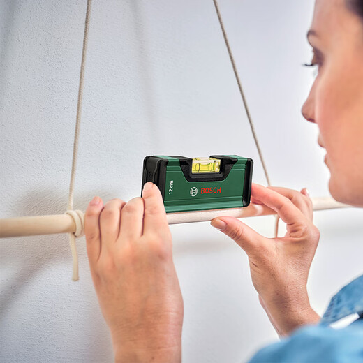 Bosch (BOSCH) level high-precision tilt angle balancer fan small tool aluminum alloy measuring ruler bubble level level 12cm