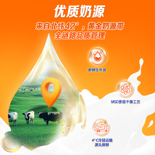 Mengniu 1.88 meter NBA co-branded children's growth milk powder CBP lysine high calcium 3-15 years old 300g*6 bags