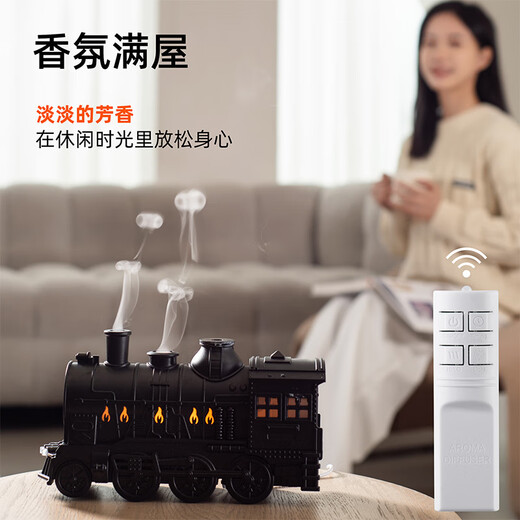 South Sandwich Aromatherapy Machine Automatic Aromatherapy Machine Small Train Retro Aromatherapy Machine Automatic Aromatherapy Humidifier Office Desktop Home Silent New Mist Mode Retro Copper-Train Aromatherapy Machine-New Mist Mode-Essential Oil*2