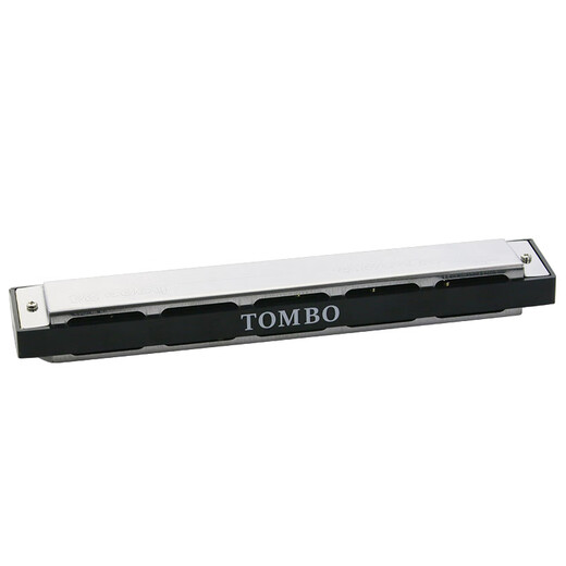 
TOMBO (TOMBO) Japanese imported gong 6624 medium and high-end performance 24-hole polyphonic harmonica introduction for beginners and adults and children 24-hole silver B-tune
