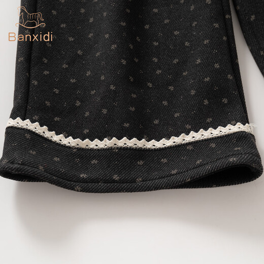 班喜迪女童套装秋冬装2025新款儿童外套裤子加绒夹棉宝宝衣服冬季小童装 红色 80