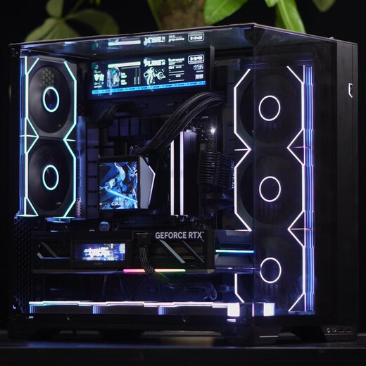 ASUS Ryzen R7 9800X3D host RTX5070Ti/5080/9070xt graphics card Bauhaus vision compact gaming desktop assembly computer desktop machine 9800X3D+ without independent graphics card丨With one