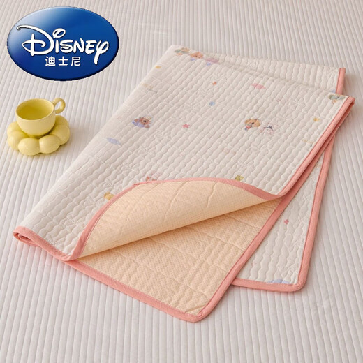 Disney (Disney) Class A cotton double-layer gauze baby diaper pad waterproof pure cotton breathable baby sheet overnight diaper aunt mattress waterproof model-Doudou Good Friends Cotton double-layer gauze diaper pad 100x120cm