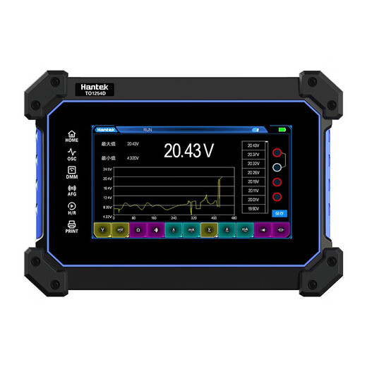 Hantek digital flat-panel oscilloscope full touch portable 4-channel 250M TO1252D (multimeter + signal source)