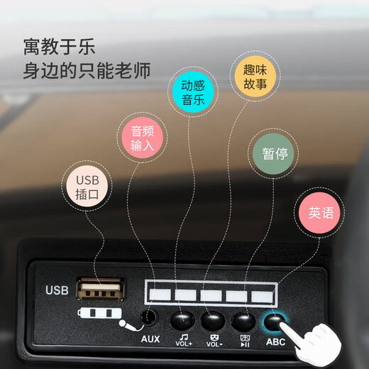 Bebijia Toyota children's electric car four-wheel off-road car remote control toy car can seat men and women children 1-5 years old Bokobai