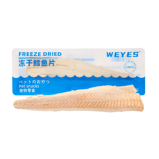 WEYES freeze-dried cod fillet whole piece adult cat and dog pet snacks freeze-dried fish jerky nutrition