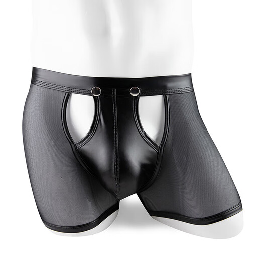 Sexy underwear men's bed mood temptation large size gay special thong hot open crotch sex MP280 black M recommended 90-120Jin Jin is equal to 0.5 kg