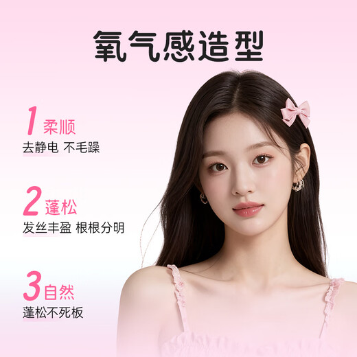 Lena wireless hair straightening comb, palm comb, mini portable fluffy comb, negative ions do not damage hair, bangs high skull artifact straightening inner buckle hair care comb, birthday gift LN-F11