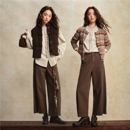 Giordano designer women's new pure cotton loose stand-up collar French lace shirt women's long sleeves 18345915