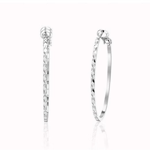 AJIDOU Ajidou earrings for women, slimming, French fashion, high-end, atmospheric plain hoop earrings, versatile for work and commuting