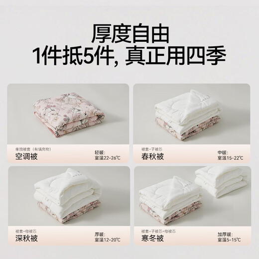 Manxi (EMXEE) baby quilt autumn and winter baby silk constant temperature quilt kindergarten children quilt + quilt core unicorn 120*150cm