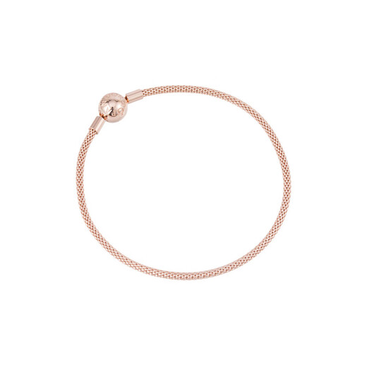 Pandora MOMENTS ROSE woven bracelet rose gold rose gold original brand box 21 cm