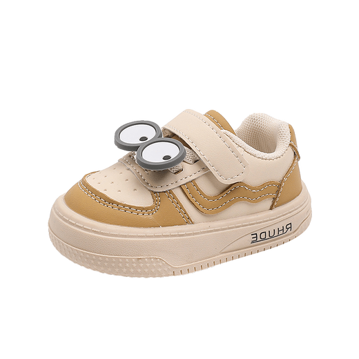 Terranis Yangma recommends baby toddler shoes spring and autumn new infant shoes soft sole boys anti-slip girl baby cartoon Maillard matching-khaki_spring and autumn style 12 inner length cm_16 size