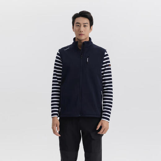 Decathlon men's fleece warm casual casual water-repellent soft shell polar fleece liner vest fishing jacket 5214787