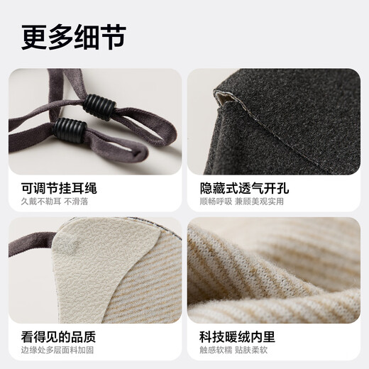 MISSION UV Warm Mask Women's Winter Outdoor Sun Protection, Windproof and Cold Protection Autumn and Winter Breathable Face Protection Plus Velvet Cycling Mask