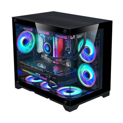ShakeXun 7500F 5600X host/5060/4060/7650gre graphics card AMD game e-sports design rendering live broadcast desktop computer DIY assembly machine complete machine sea view room configuration one 5600+7650gre