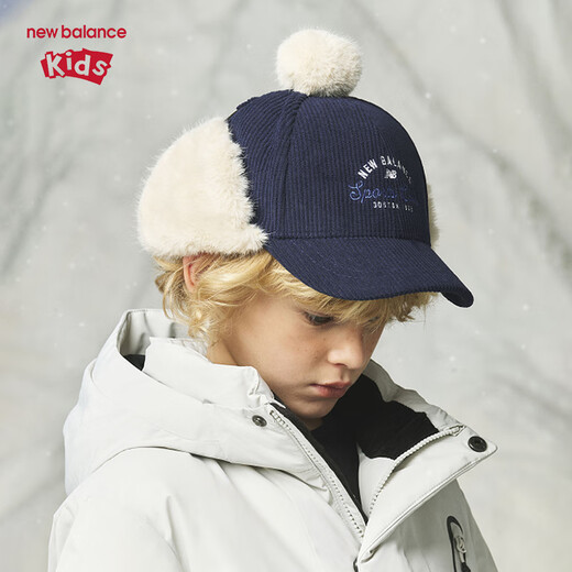 NEW BALANCE children's new fashion casual embroidered classic corduroy peaked cap ND8QE4E023 military green 054