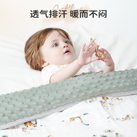 Cutelife Soothing Beanie Blanket Warm Quilt Baby Children's Cover Baby Autumn and Winter Warm Sleep Parent-child Same Style Children's Style Leopard in the Mountains