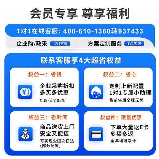 Dell (DELL) R260 Rack-Server-Host, Dateifreigabe, Datenbank-Hosting-Computer, Xeon E-2468, 32 GB Speicher, 2 x 2 TB, Unternehmensebene