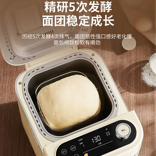 Haishi's fully automatic multi-function intelligent light kneading small dough fermented steamed bun breakfast toaster Morandi Blue
