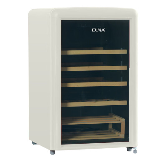 MIVM Japan imported quality retro light luxury small refrigerator retro red wine cabinet ice bar constant temperature living room household small beverage refrigerated refrigerator cream white