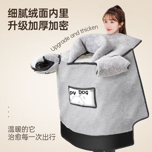 YWZR stroller accessories, electric vehicle windshield quilt, thickened, waterproof and cold-proof children's windproof stroller accessories in winter, all-inclusive thumb model, gloves are not breathable, parent-child model, happy paradise lime green, warm and heat storage