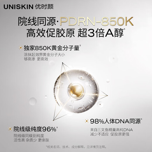 UNISKIN Wang Chuqin's same style 4th generation smile eye cream 18g moisturizing, lightening lines and tightening collagen PDRN gift birthday