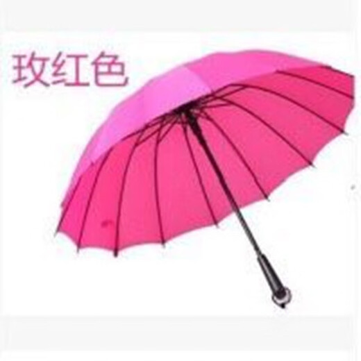 Zhongxinyuan Wind Resistant Umbrella Double Long Handled Outdoor Umbrella Windproof Small Dual-Purpose Umbrella 16 Rib Automatic - Rose Red Zhongxinyuan Wind Resistant Umbrella Double Long Handled Outdoor Umbrella Windproof Small Dual-Purpose Umbrella 16 Rib Automatic - Rose Red