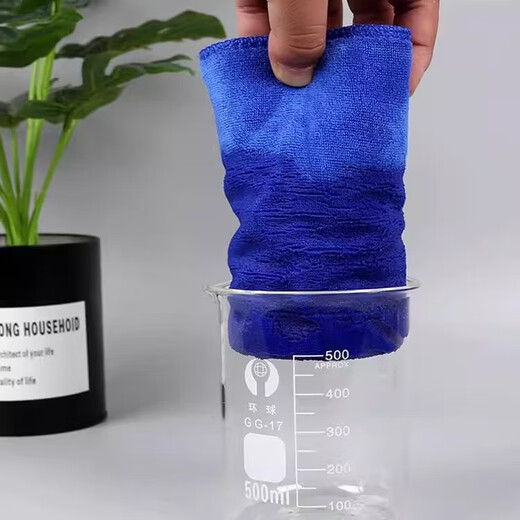 Cleaning rag, housekeeping cleaning special towel, absorbent, lint-free, thickened, housekeeping dishcloth, hand towel, glass 30*30CM 10 pieces, blue style