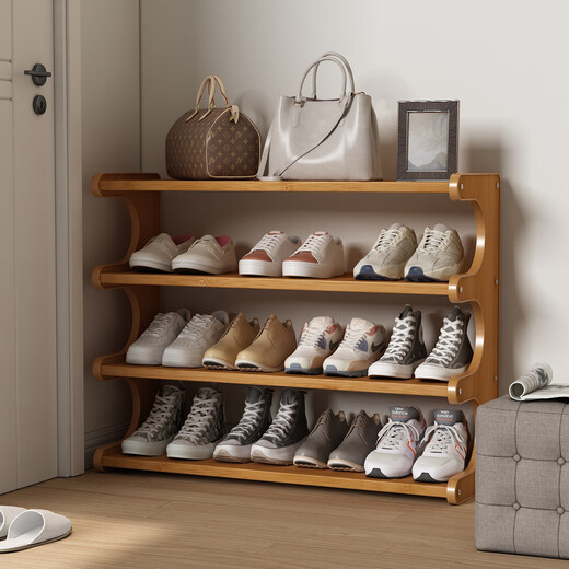 Anya shoe rack under student desk multi-layer household shoe storage rack simple bamboo rental house small storage shoe cabinet