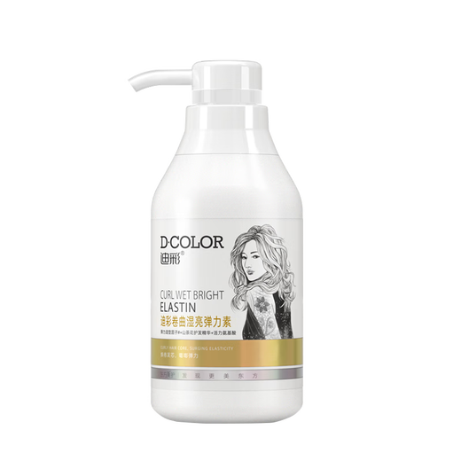 Dicai Elastin for Curly Hair Women's Curly Wet Shine Conditioner Women's Curly Hair Styling Perm Cream Small Volume Suitable Hair Wax Curly Wet Shine Elastin 300g