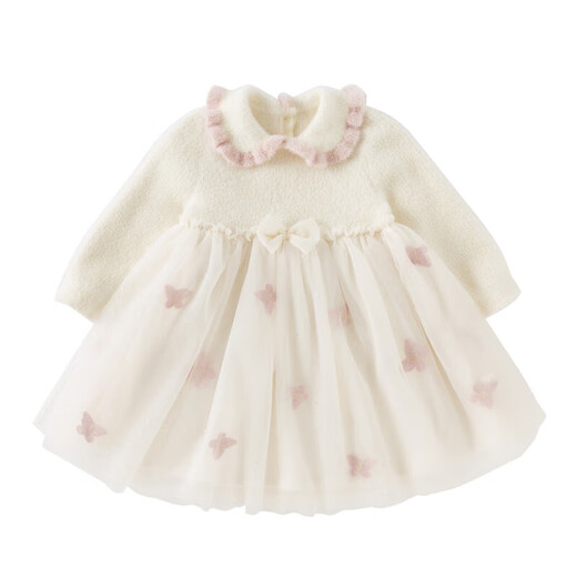 David Bella children's sweater dress girls imitation mink velvet mesh skirt women's autumn and winter skirt