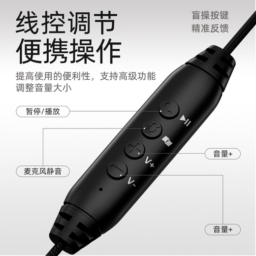 HP (HP) MeetingN wired headset headset call center customer service dedicated high-definition noise reduction headset computer office online course learning level 4 and 6