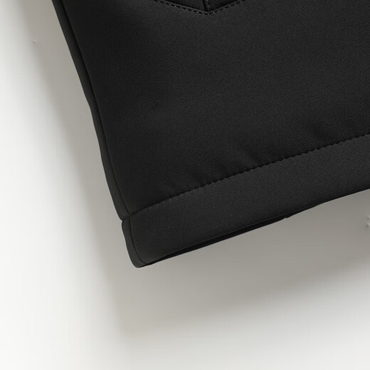 Dad's velvet jacket men's winter middle-aged and elderly thickened warm cotton coat with fur collar dad's mid-length cotton coat black 2XL 185 yards 125-140Jin Jin equals 0.5 kg