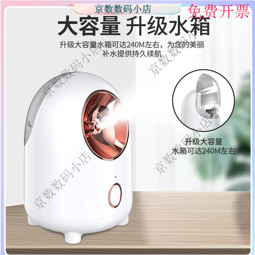 Xunqiu facial steamer, nano spray hydrating artifact, beauty instrument, facial open pores, hot spray steamer, household facial steamer, upgraded luxury powder-200ML large water tank/upgrade to increase mist