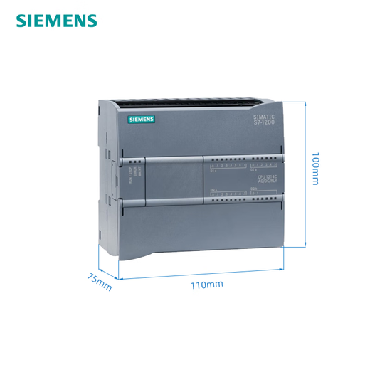 Siemens S7-1200PLC compact CPU module 6ES7214-1BG40-0XB0,1214C AC/DC/Relay,14DI/10DO/2AI