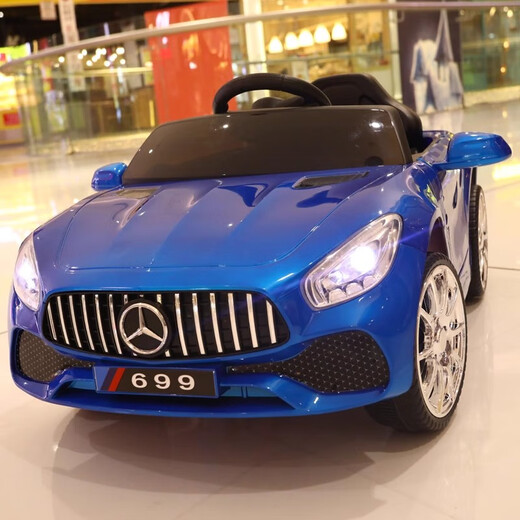 Dieter Meng Mercedes-Benz children's electric car four-wheeled with remote control baby car men's and women's toy car can sit on people rechargeable stroller low-end model car no battery no function electric drive