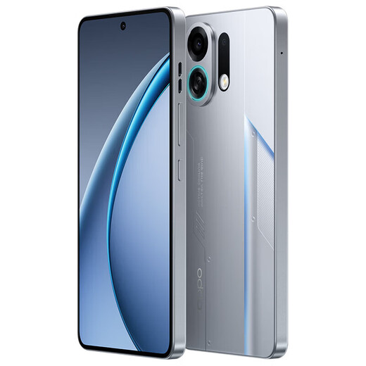 OPPO K13 Turbo pro fully upgraded, blast cooling, tidal engine, fourth generation Snapdragon 8s, 7000mAh large battery, new 5G mobile phone, Knight Silver, 16GB+512GB, official standard configuration